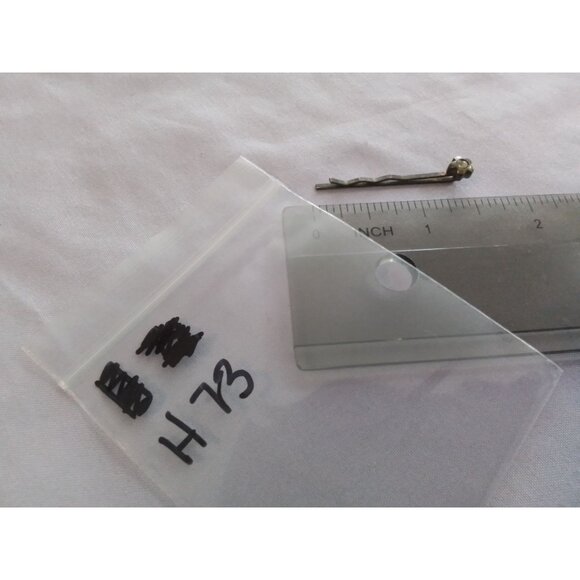 Vintage Silver Tone Flower Hair Bobby Pin With Crystal Rhinestone Accent - Picture 3 of 3